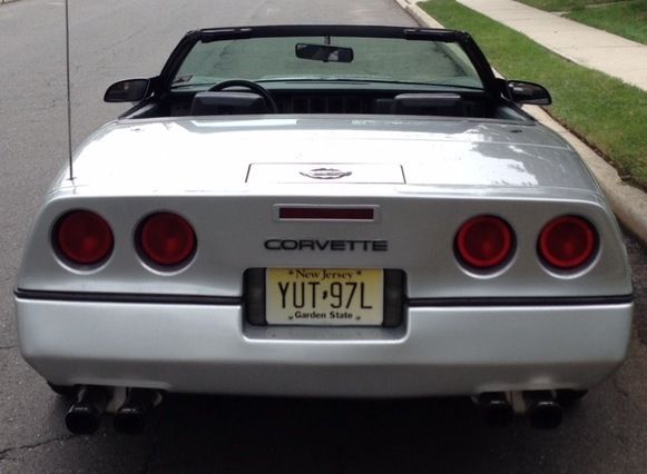 1987 Silver Chevrolet Corvette Convertible