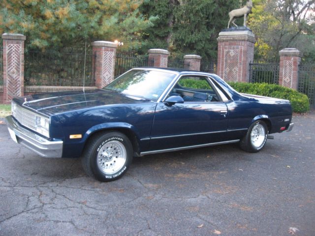 1987 Blue Chevrolet El Camino Cab & Chassis