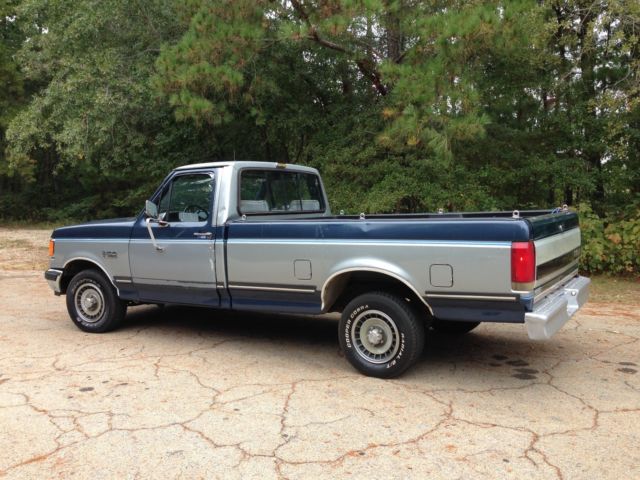 1987 BLUE/SILVER Ford F-150 STD CAB
