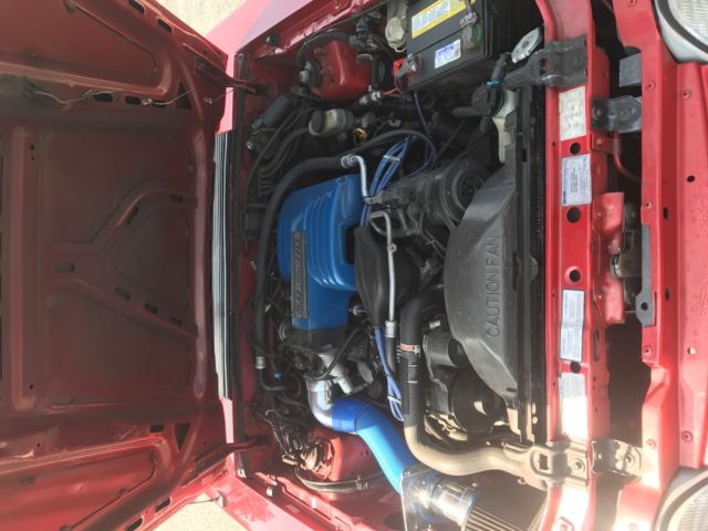 1987 Red Ford Mustang Convertible