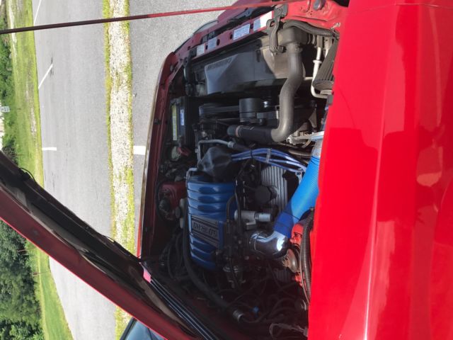 1987 Red Ford Mustang Convertible