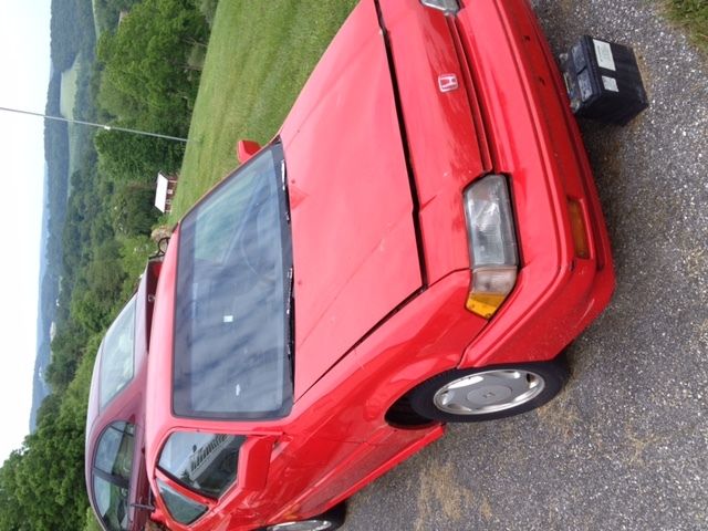 1987 Red Honda CRX