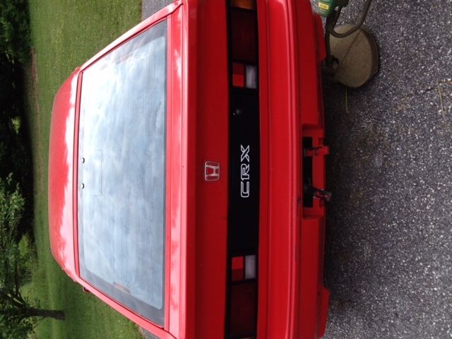 1987 Red Honda CRX