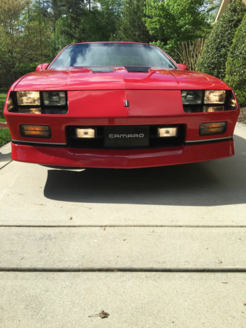 1987 Red Chevrolet Camaro Coupe