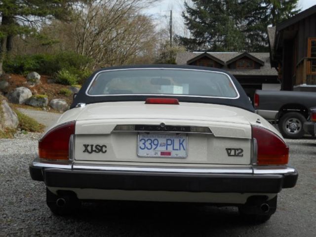 1987 White Jaguar XJS Convertible