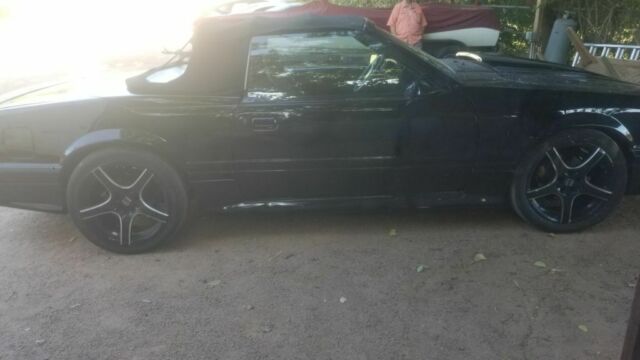 1987 Black Ford Mustang Convertible