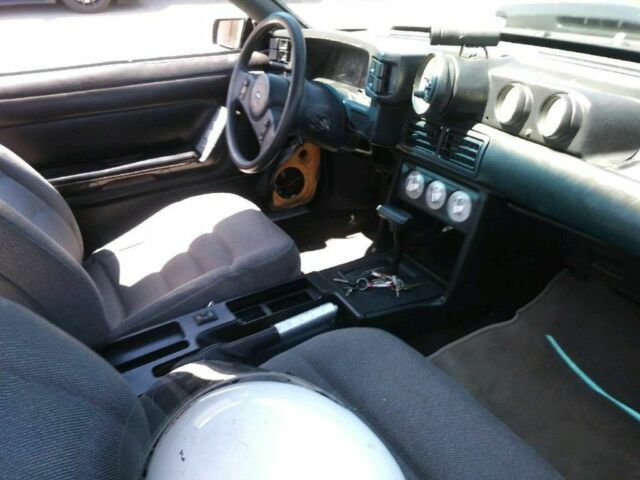 1987 Black Ford Mustang Convertible