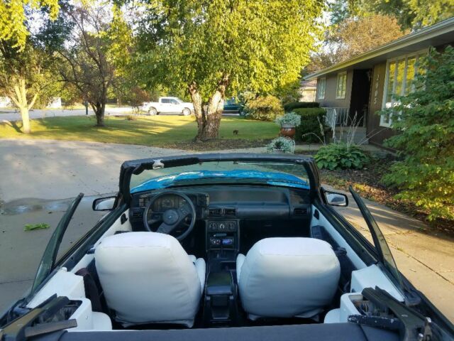 1987 Blue Ford Mustang Convertible