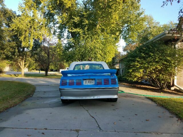 1987 Blue Ford Mustang Convertible