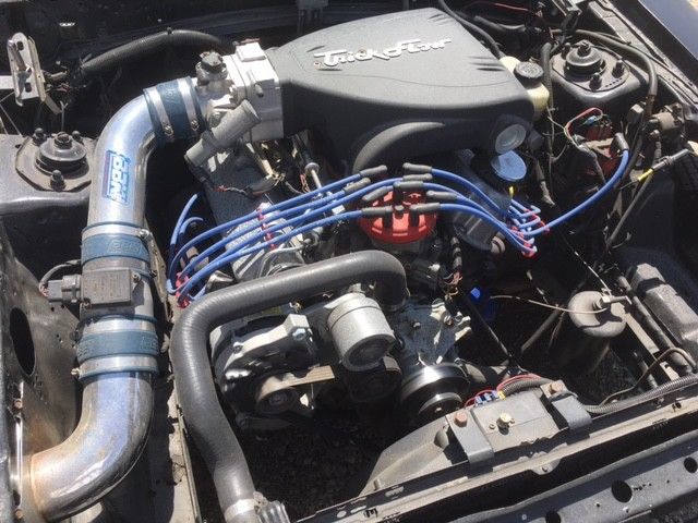 1987 Flat Black Ford Mustang Coupe