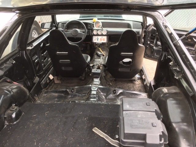 1987 Flat Black Ford Mustang Coupe