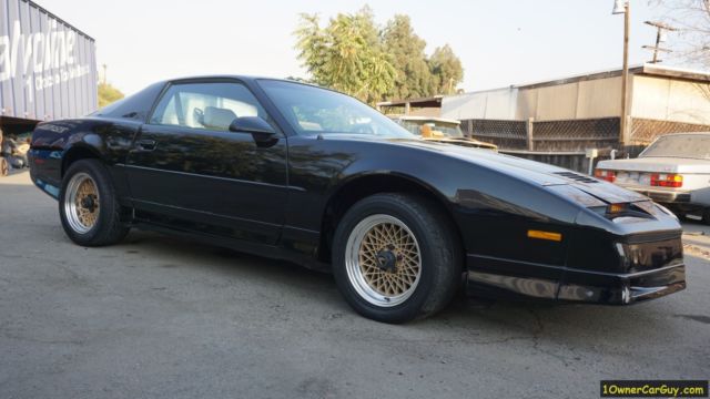 1987 Black Pontiac Firebird Coupe