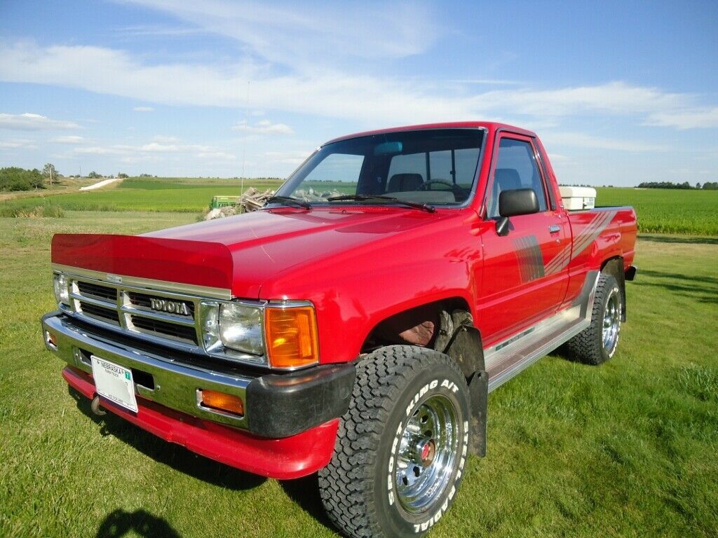 1987 Red Toyota Pickup Standard Cab Pickup