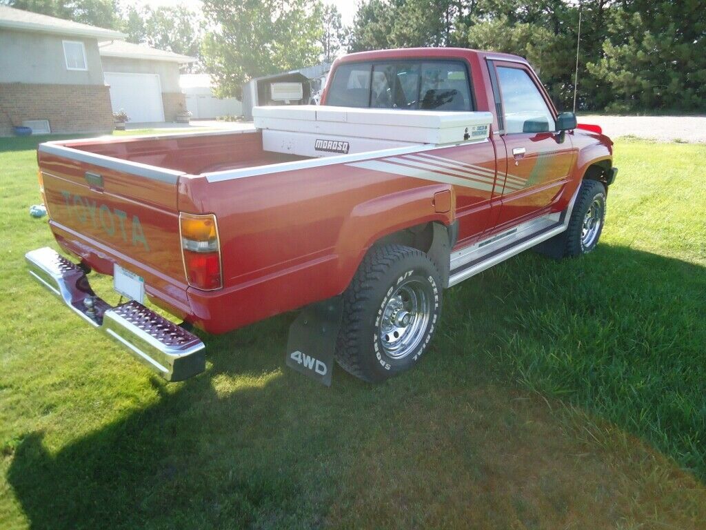 1987 Red Toyota Pickup Standard Cab Pickup
