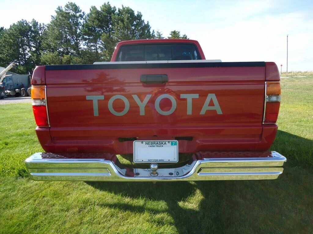 1987 Red Toyota Pickup Standard Cab Pickup