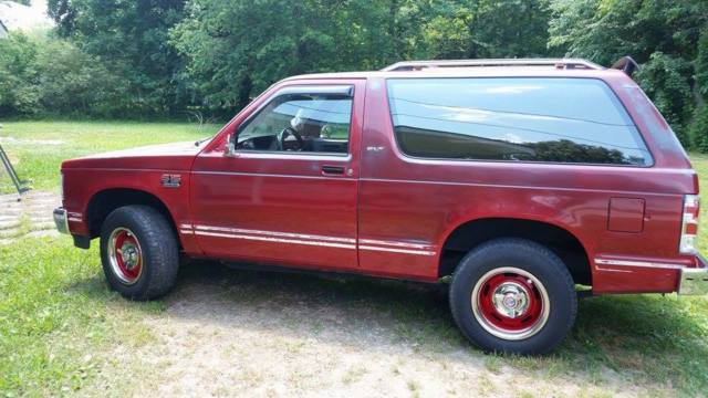 1988 Burgundy GMC S-15  JIMMY 2  DOOR