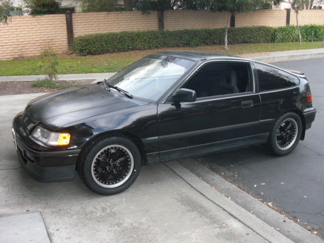 1988 Black Honda CRX Coupe