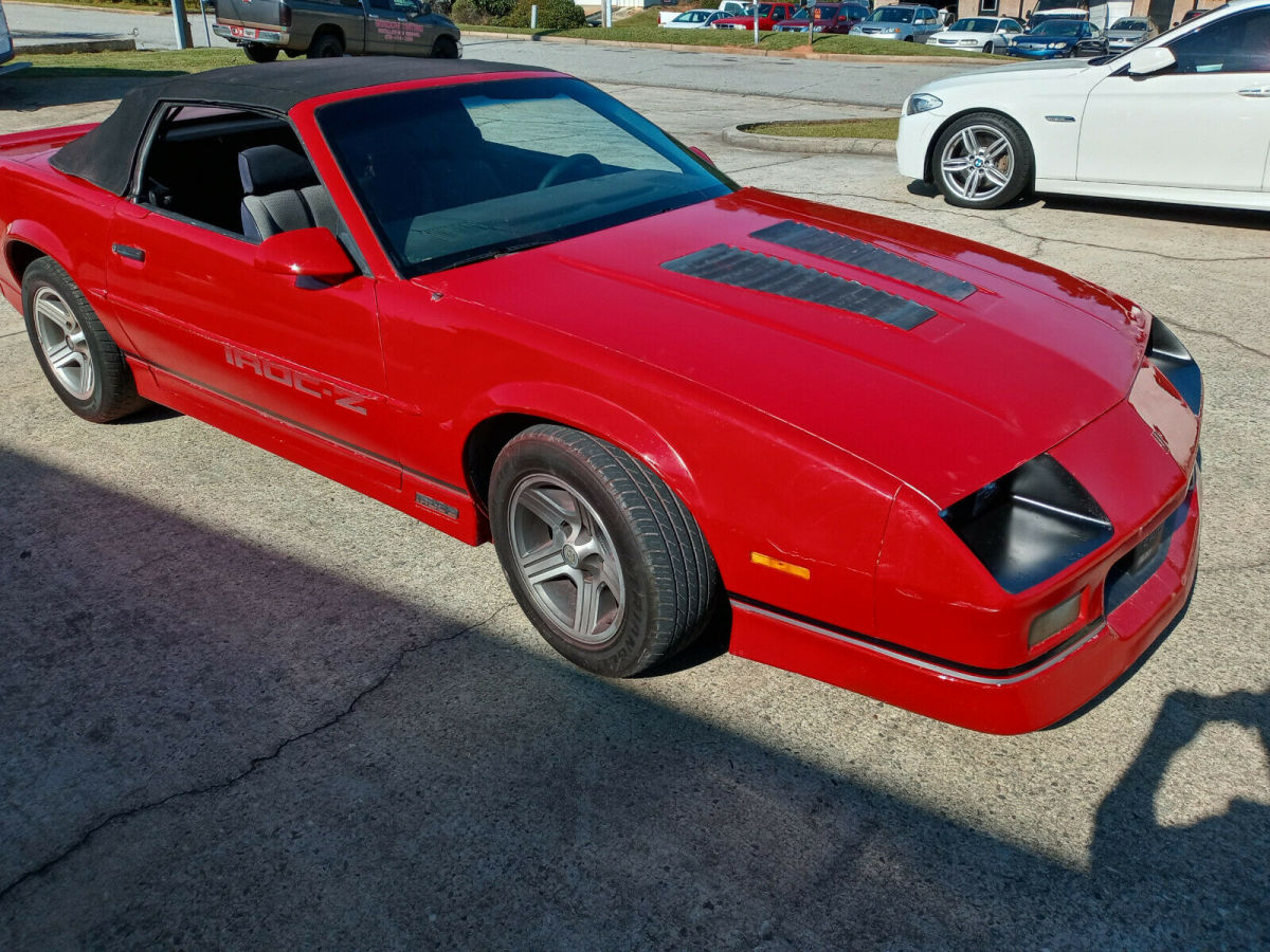 1988 Red Chevrolet Camaro Convertible