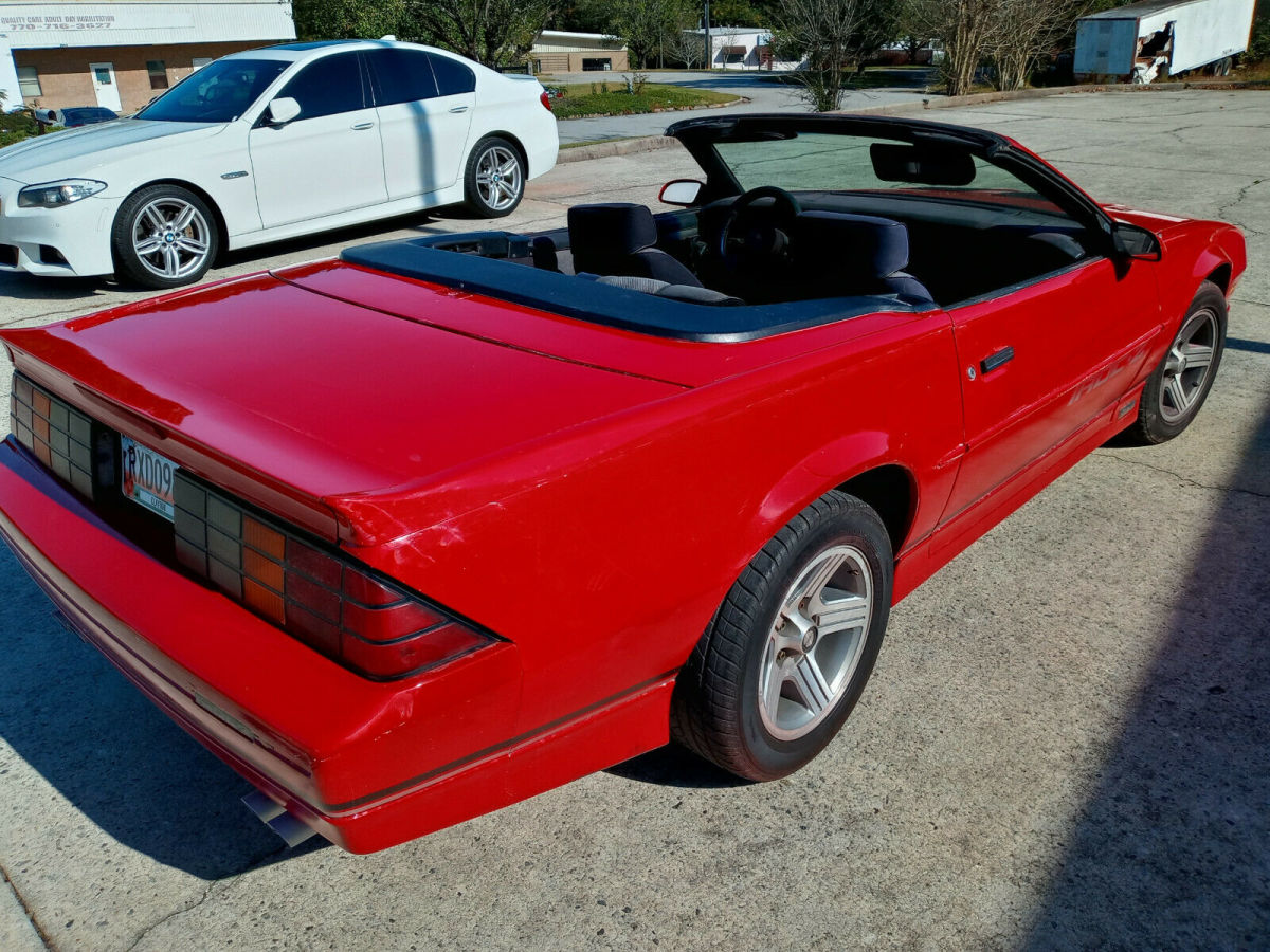 1988 Red Chevrolet Camaro Convertible
