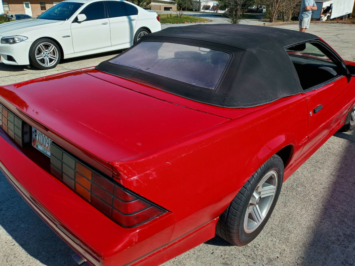 1988 Red Chevrolet Camaro Convertible