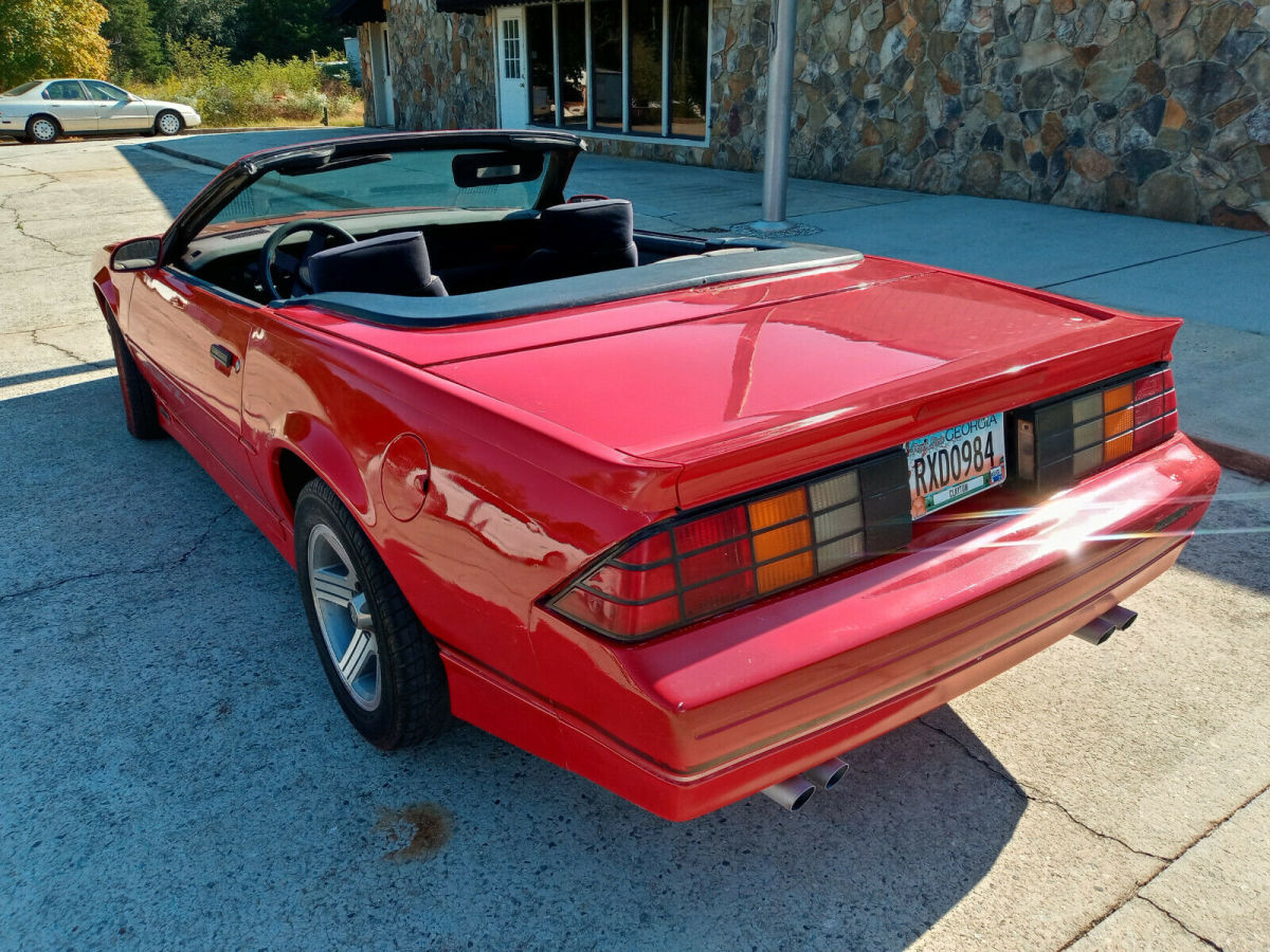 1988 Red Chevrolet Camaro Convertible
