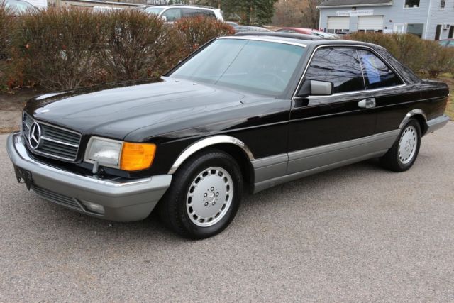 1988 Black Mercedes-Benz 500-Series Coupe