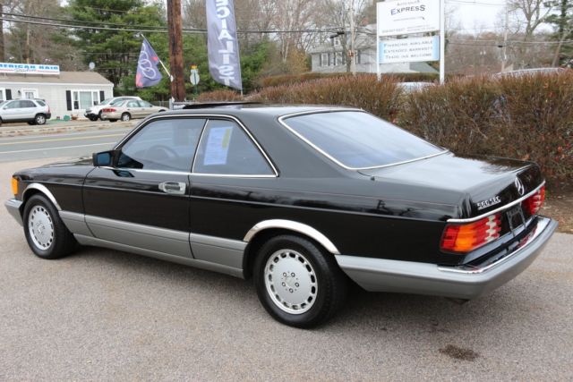 1988 Black Mercedes-Benz 500-Series Coupe