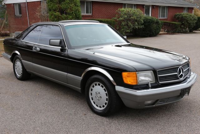 1988 Black Mercedes-Benz 500-Series Coupe