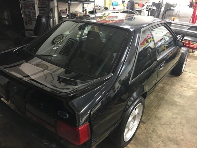 1988 Black Ford Mustang Hatchback