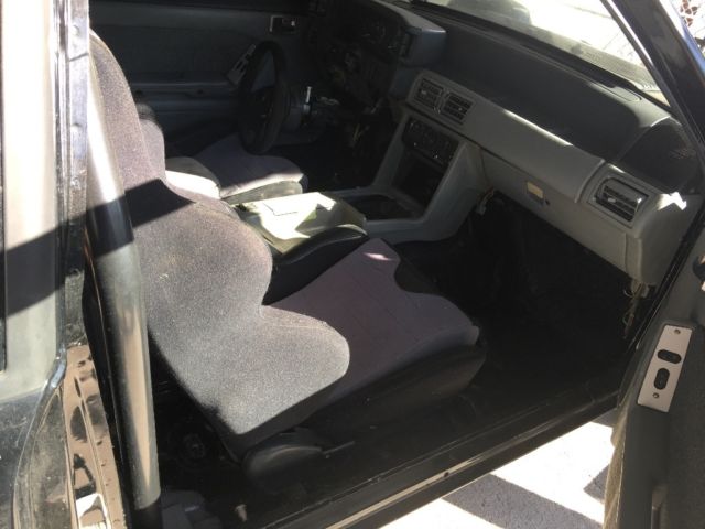 1988 Black Ford Mustang Hatchback