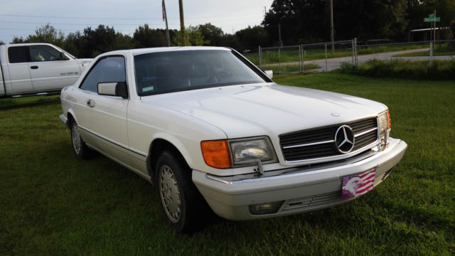 1989 WHITE Mercedes-Benz 500-Series COUPE