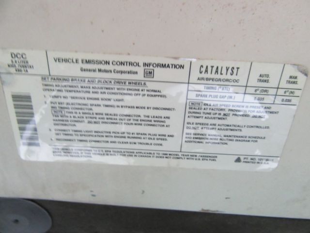1989 WHITE Chevrolet Camaro Convertible