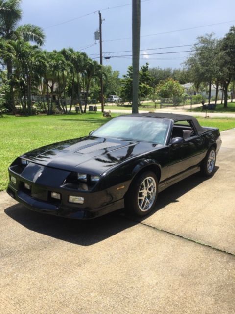 1989 Black Chevrolet Camaro Convertible