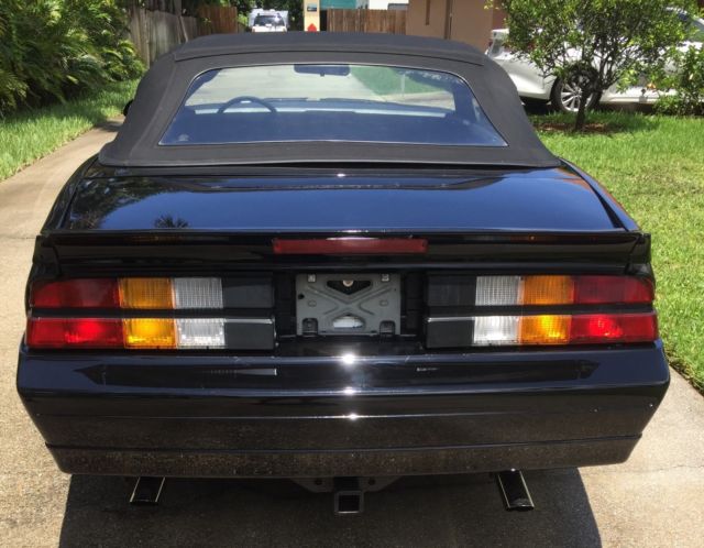1989 Black Chevrolet Camaro Convertible