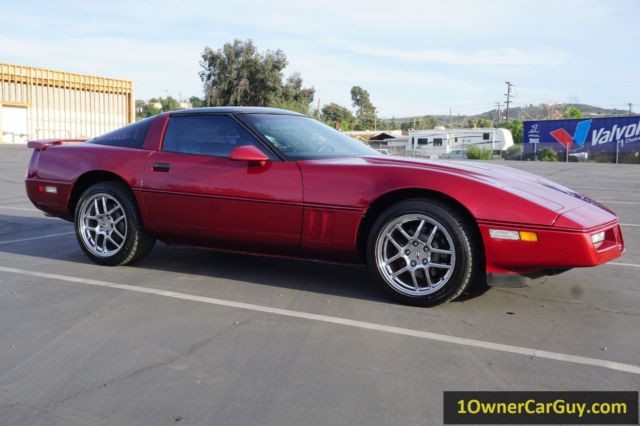 1989 Red Chevrolet Corvette Coupe