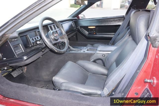 1989 Red Chevrolet Corvette Coupe