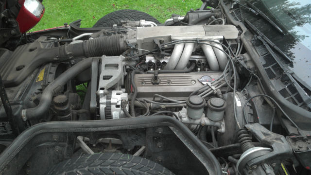 1989 Red Chevrolet Corvette Coupe