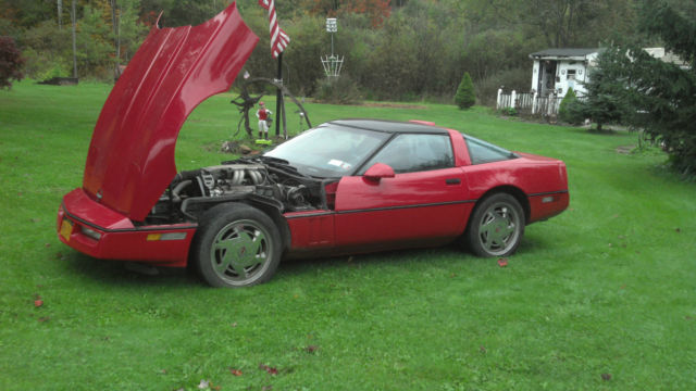 1989 Red Chevrolet Corvette Coupe