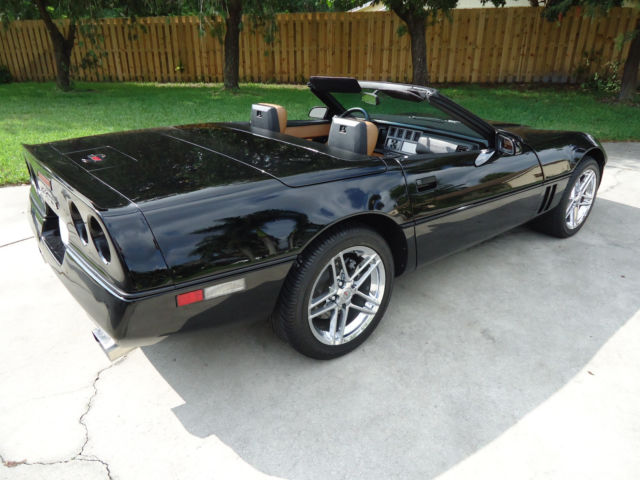 1989 Black Chevrolet Corvette Convertible