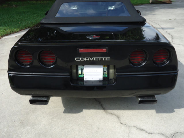 1989 Black Chevrolet Corvette Convertible