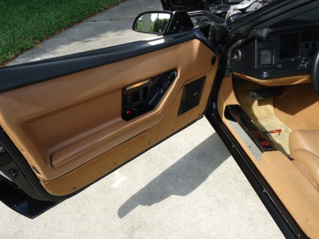 1989 Black Chevrolet Corvette Convertible