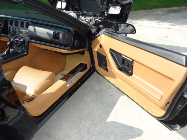 1989 Black Chevrolet Corvette Convertible