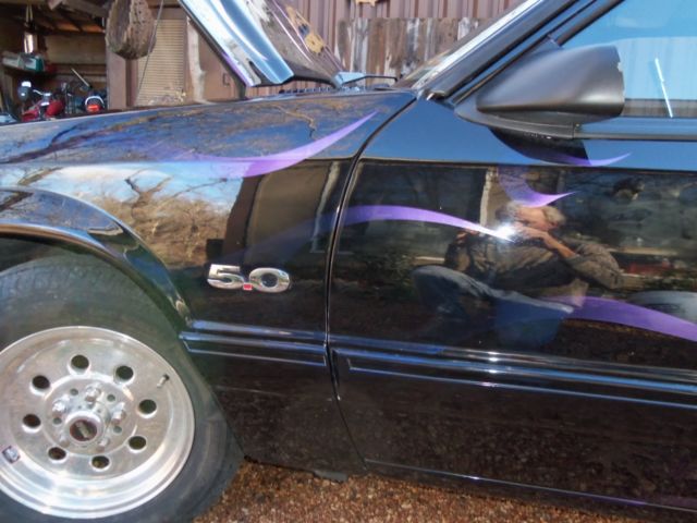 1989 Black Ford Mustang Hatchback