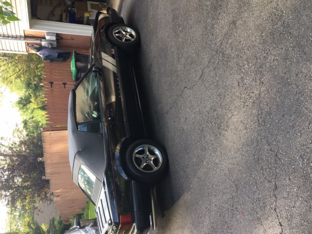 1989 Black Ford Mustang Convertible