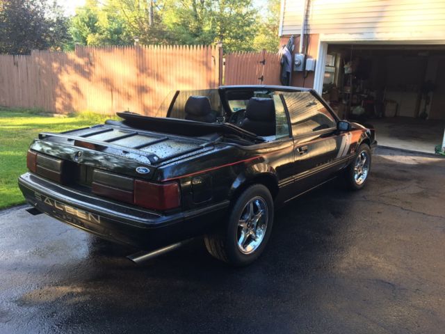 1989 Black Ford Mustang Convertible