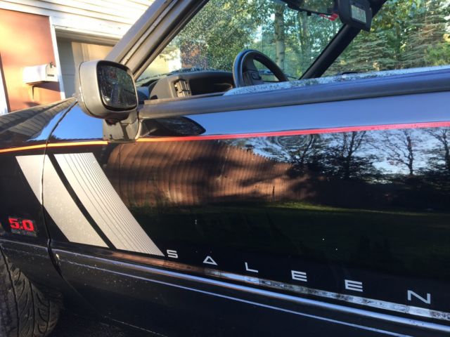 1989 Black Ford Mustang Convertible