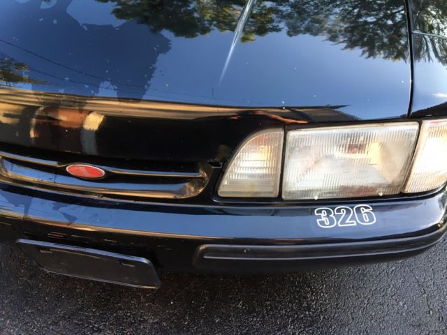 1989 Black Ford Mustang Convertible