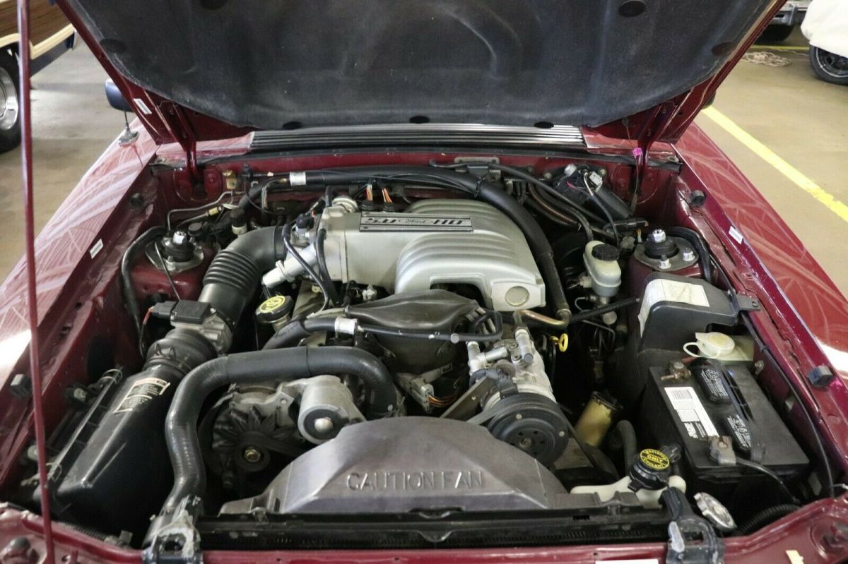 1989 Red Ford Mustang Convertible