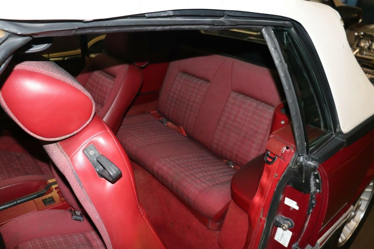 1989 Red Ford Mustang Convertible