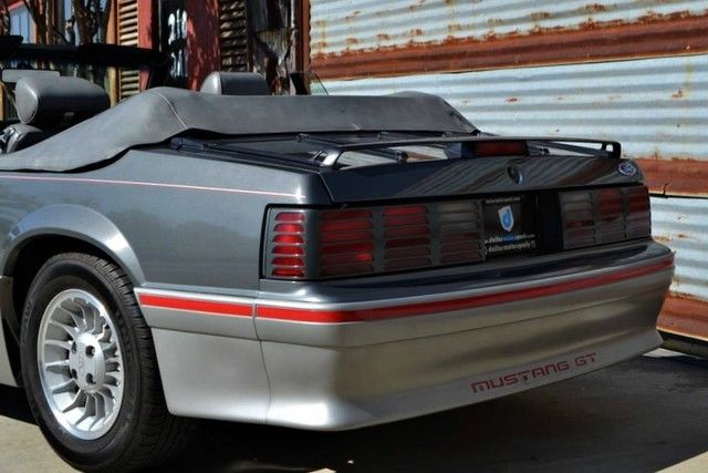 1989 Gray Ford Mustang Convertible